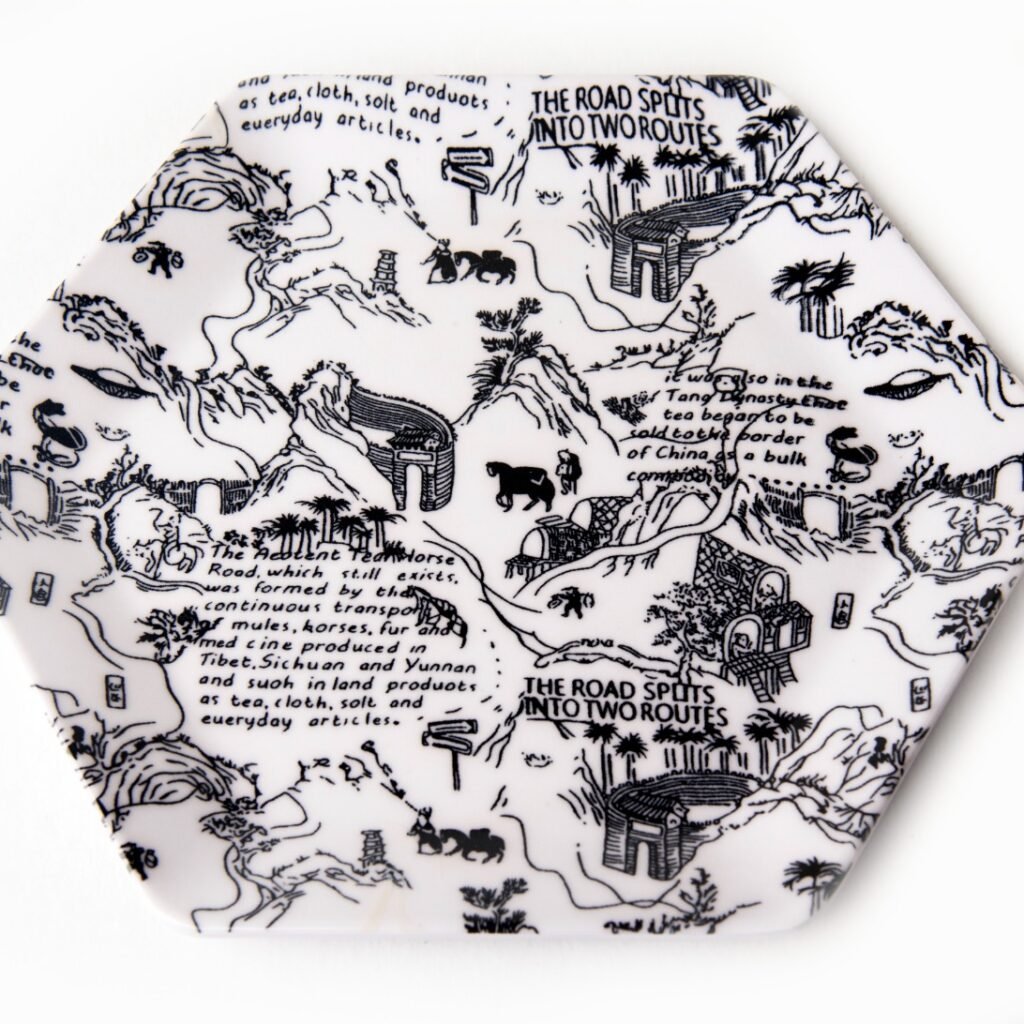 Flat Plate, Decorative Hexagon, Story