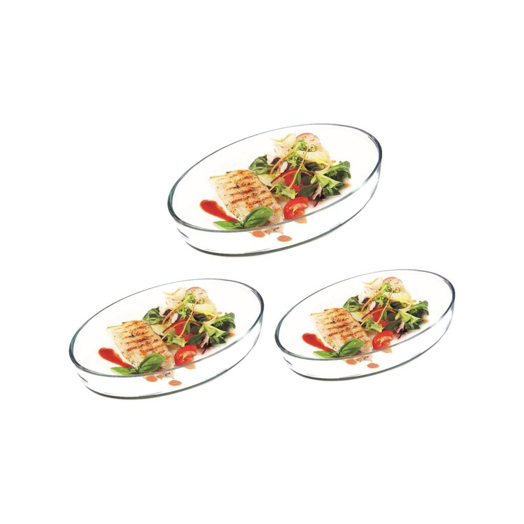 Simax 3-piece Pyrex casserole set