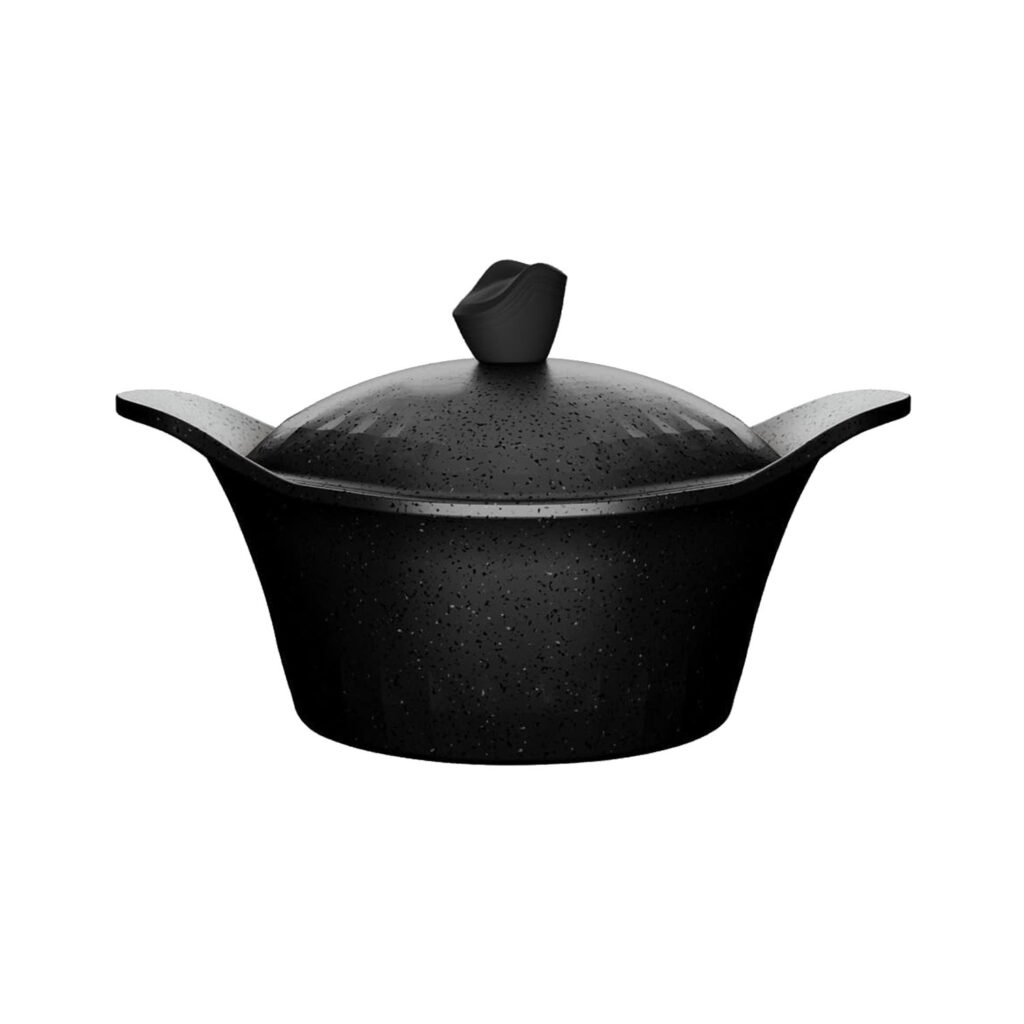 Die-cast granite pot
