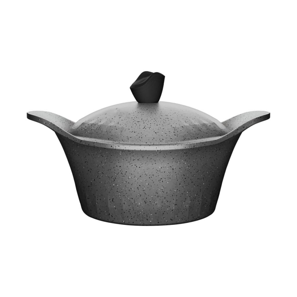 Die-cast granite pot