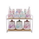12-piece porcelain spice set with stand