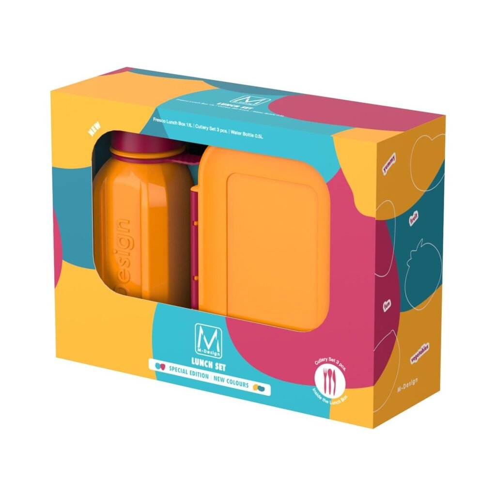 M.design 1100ml lunch box set