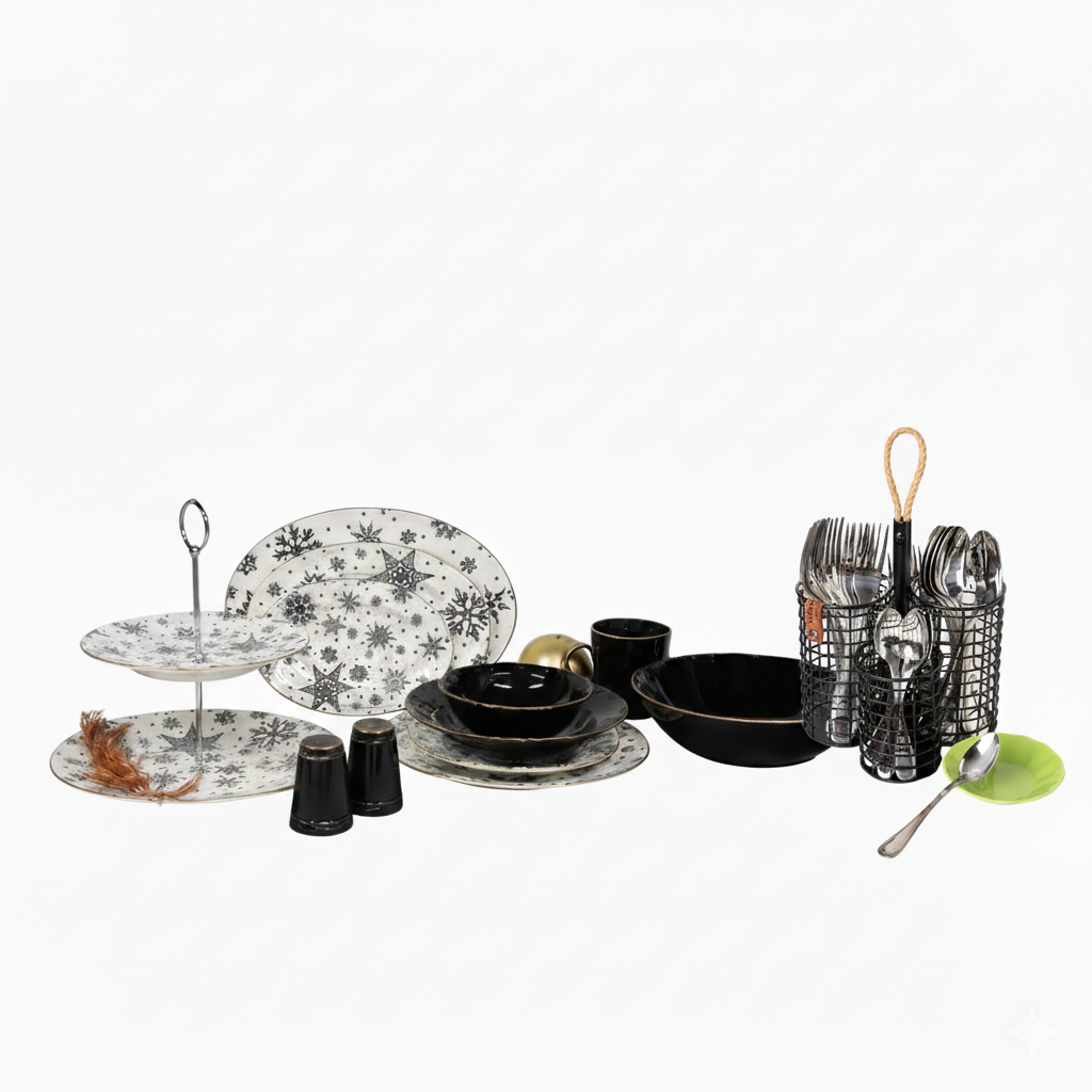 43-Piece Porcelain Dinner Set