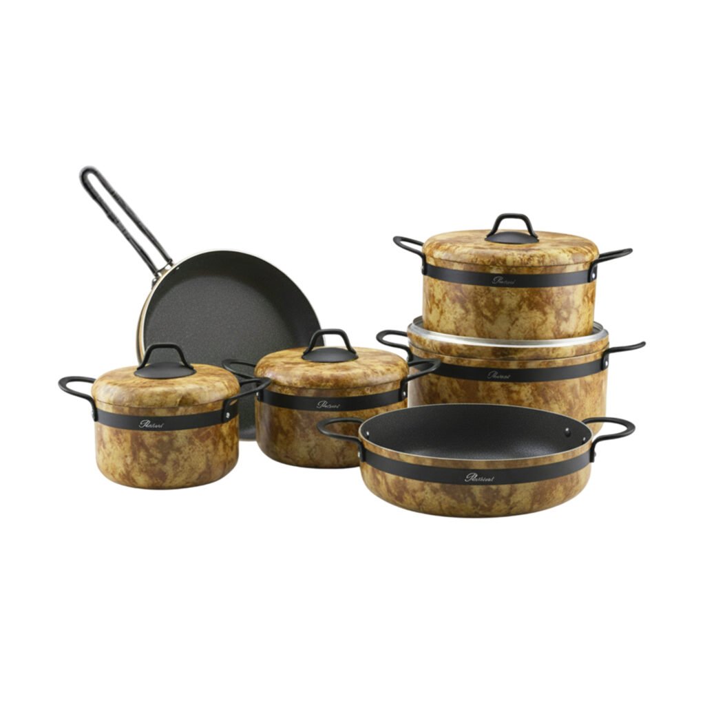 Brioni Royal Stone Granite Cookware Set (10 Pieces)