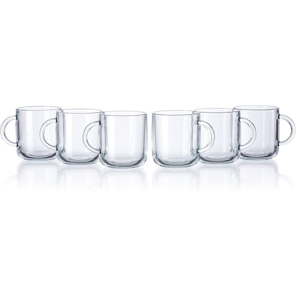 6-Piece Glass Mug Set – Pasha Pasha