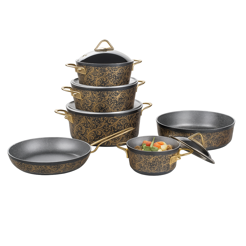 Verda Granite Cookware Set, 10 Pieces