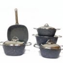 Saflon Granite Cookware Set – 9 Pieces