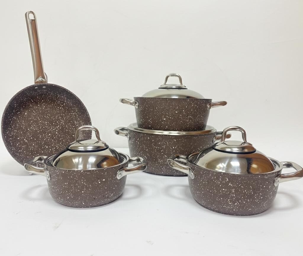 Saflon Granite Cookware Set – 9 Pieces
