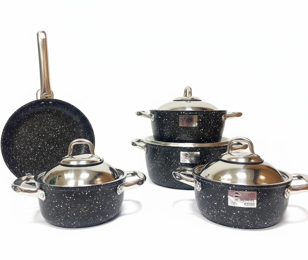 Saflon Granite Cookware Set – 9 Pieces