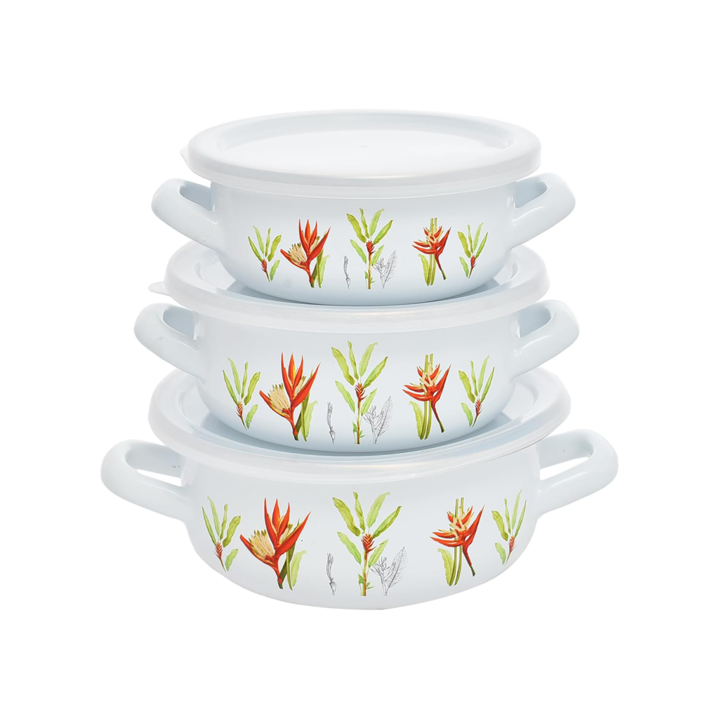 Enamel Casserole Fatoda Set (3877)