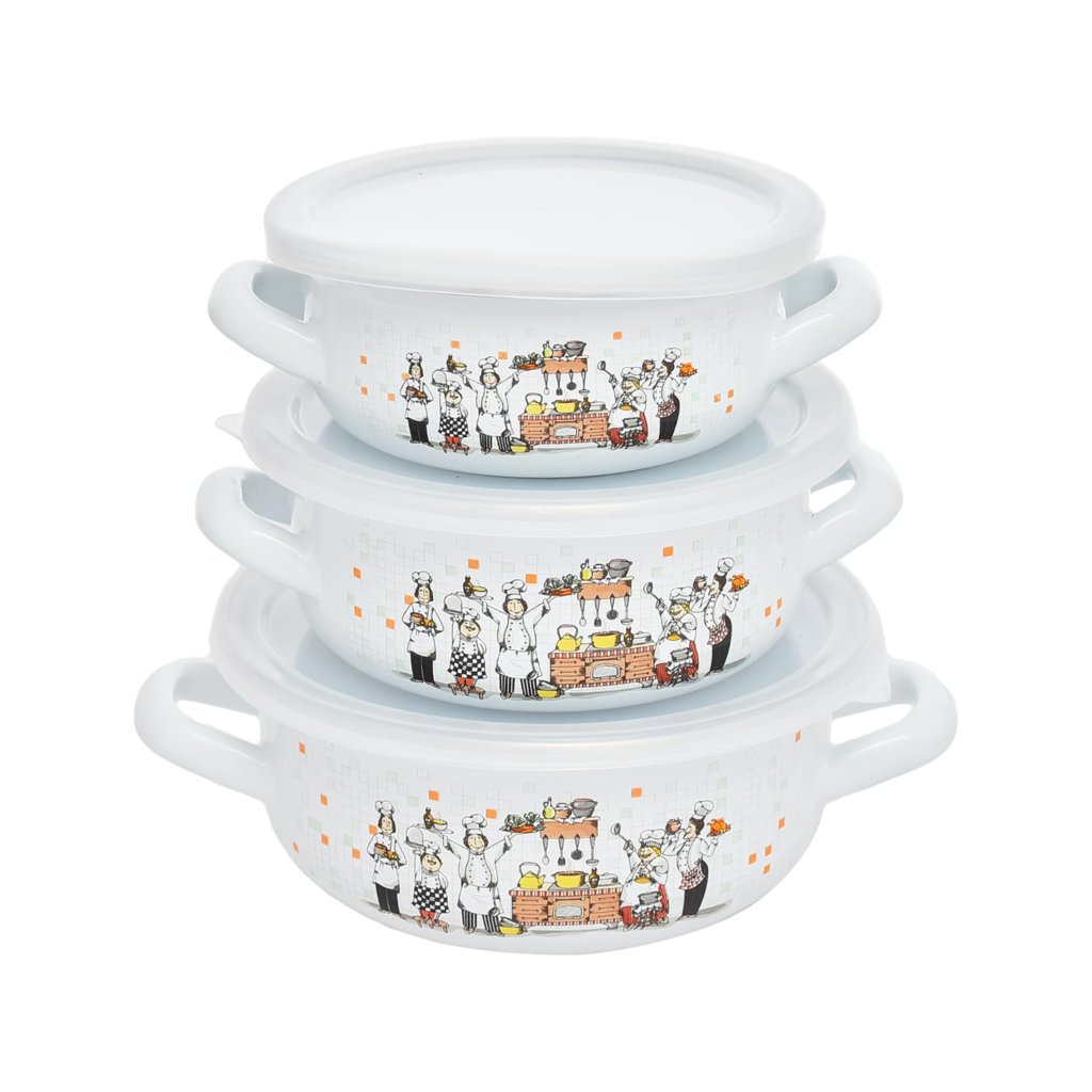 Enamel Casserole Fatoda Set (719)
