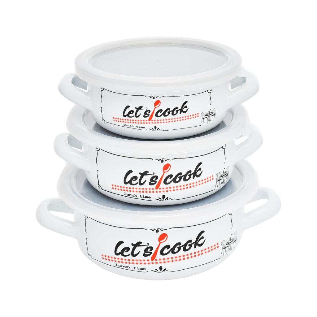 Enamel Casserole Fatoda Set (3676)