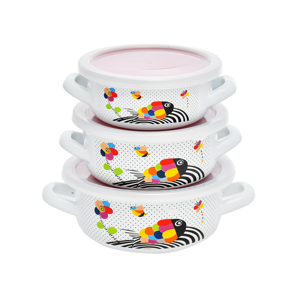 Enamel Casserole Fatoda Set (3755)